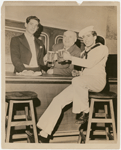 Jerome  Robbins with Leonard Bernstein and Sol Hurok
