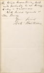 Bridge, [Horatio], ALS to. Sep. 3, 1860.