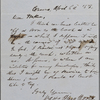 Ticknor, [William D.], ALS to. Apr. 6, 1853.