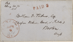 Ticknor, [William D.], ALS to. Apr. 6, 1853.