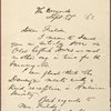 Fields, [James T.], ALS to. Sep. 27, 1862.