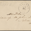 Dike, Mrs, ALS to. Feb. [24], 1862.