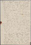 Foote, Mary W[ilder White], ALS to. [Jan. 27, 1836] (incomplete).