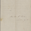 Foote, Mary W[ilder White], ALS to. [1836?].