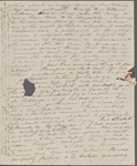 Haven, Lydia G. S., ALS  to. Oct. 25 - Nov. 1, 1833.