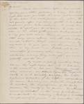 [Haven, Lydia G. S.], ALS  to. [late Apr./May, 1833]. Previously: [183-?].