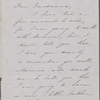 Hawthorne, Elizabeth, ALS to, in person of Una to her grandmother. [late 1845].