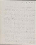 Hawthorne, Maria Louisa, ALS to. Mar. 5, 1843. 