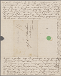 Hawthorne, Maria Louisa, ALS to. Oct. 26, 1843. 