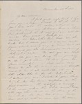 Hawthorne, Maria Louisa, ALS to. Nov. 26, 1843. 