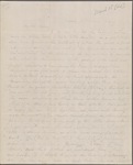 Hawthorne, Maria Louisa, ALS to, with postscript by Nathaniel Hawthorne. Mar. 15, 1844.