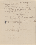 Hawthorne, Maria Louisa, ALS to, with postscript by Nathaniel Hawthorne. May 8, 1844.