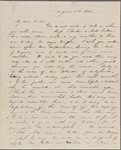 Hawthorne, Maria Louisa, ALS to, with postscript by Nathaniel Hawthorne. Aug. 4, 1844.