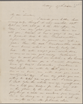 Hawthorne, Maria Louisa, ALS to. Oct. 27, [1844].
