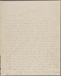Hawthorne, Maria Louisa, ALS to. Jan. 18, 1844 [i.e. 1845]. 