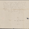 Hawthorne, Maria Louisa, ALS to. Jan. 18, 1844 [i.e. 1845]. 