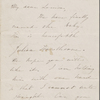 Hawthorne, Maria Louisa, ALS to. [1846].