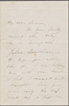 Hawthorne, Maria Louisa, ALS to. [1846].