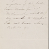 Hawthorne, Maria Louisa, ALS to. [1846].