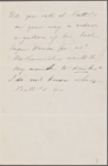 Hawthorne, Maria Louisa, ALS to. [1846].