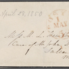 Hawthorne, Maria Louisa, ALS to. April 28, 1850.