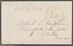 Hawthorne, Maria Louisa, ALS to. April 28, 1850.