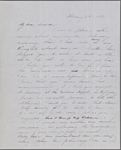 Hawthorne, Maria Louisa, ALS to, with postscript by Nathaniel Hawthorne. Feb. 2, 1852.