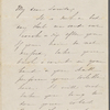 Hawthorne, Maria Louisa, ALS to. [1846-48].