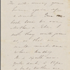 Hawthorne, Maria Louisa, ALS to. [1846-48].
