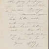 Hawthorne, Maria Louisa, ALS to. [1846-48].