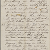 Hawthorne, Nathaniel, AL to, incomplete. [summer 1861?]