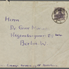 Stefan George letters to Ernst Morwitz, 1919