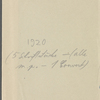 Stefan George letters to Ernst Morwitz, 1920
