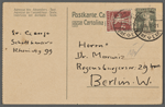 Stefan George letters to Ernst Morwitz, 1920