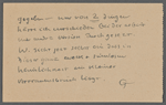 Stefan George letters to Ernst Morwitz, 1920