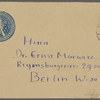 Stefan George letters to Ernst Morwitz, 1920