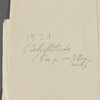 Stefan George letters to Ernst Morwitz, 1921