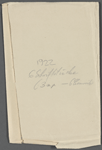 Stefan George letters to Ernst Morwitz, 1922