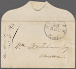 Miscellaneous manuscript material: letter scraps (Cuba journal); envelopes; death of a son