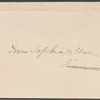 Miscellaneous manuscript material: letter scraps (Cuba journal); envelopes; death of a son