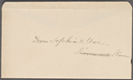 Miscellaneous manuscript material: letter scraps (Cuba journal); envelopes; death of a son