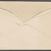Miscellaneous manuscript material: letter scraps (Cuba journal); envelopes; death of a son