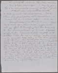 Copy in SAPH's hand of portion of a letter from Florence De Quincey to a friend, about Nathaniel Hawthorne. Unsigned, undated.