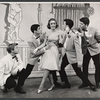 Edmund Gaynes, Karin Wolfe and unidentified others in the 1963 Off-Broadway revival of Best Foot Forward