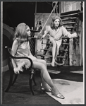 Geraldine Page and unidentified in the stage production Black Comedy/White Lies