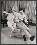 Geraldine Page and Jordan Christopher in the stage production Black Comedy/White Lies