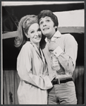 Geraldine Page and Jordan Christopher in the stage production Black Comedy/White Lies