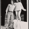 Jordan Christopher and Geraldine Page in the stage production Black Comedy/White Lies
