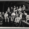 Mary Boylan [left] and unidentified others in the stage production Blood