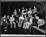 Mary Boylan [left] and unidentified others in the stage production Blood